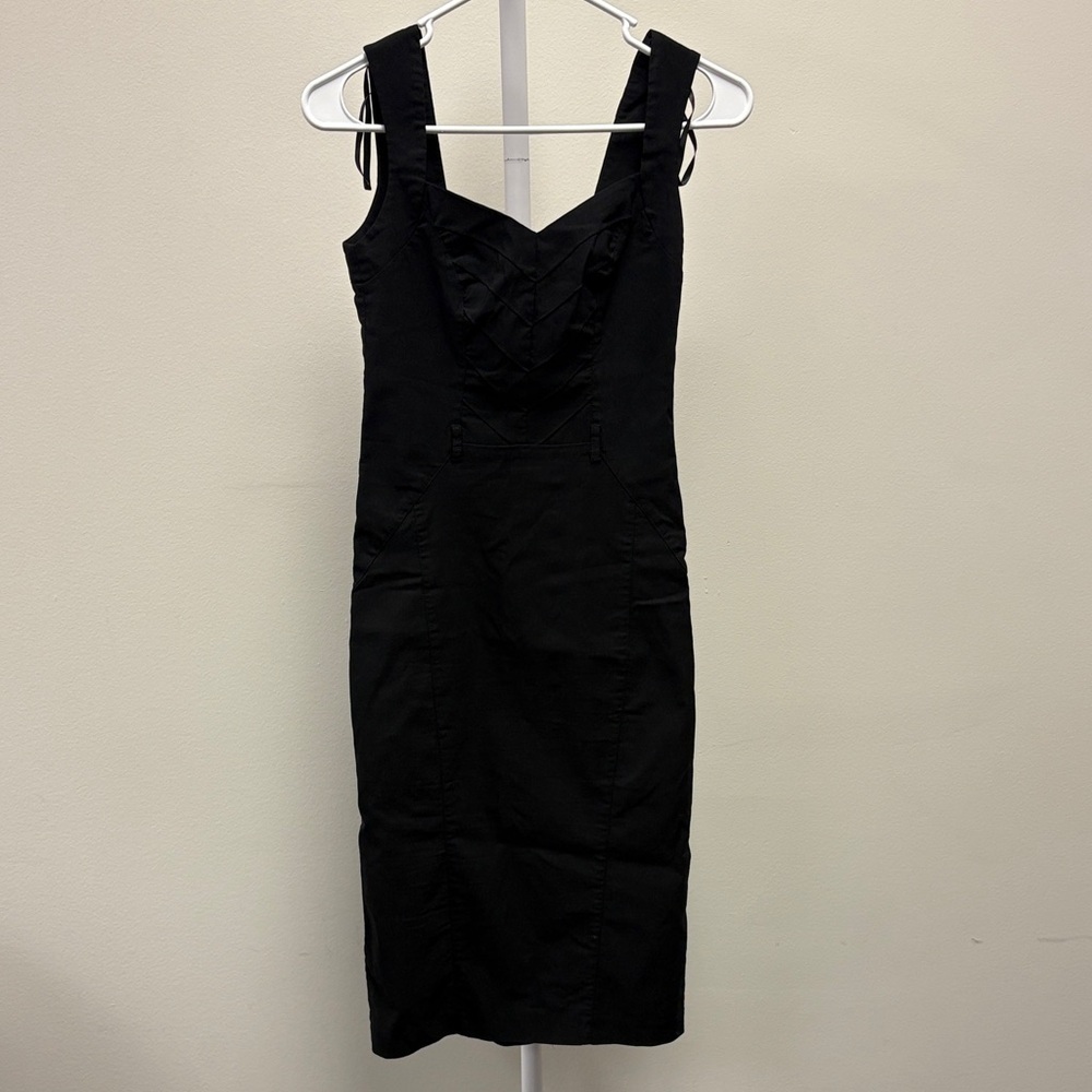 Elegant Black Midi Dress